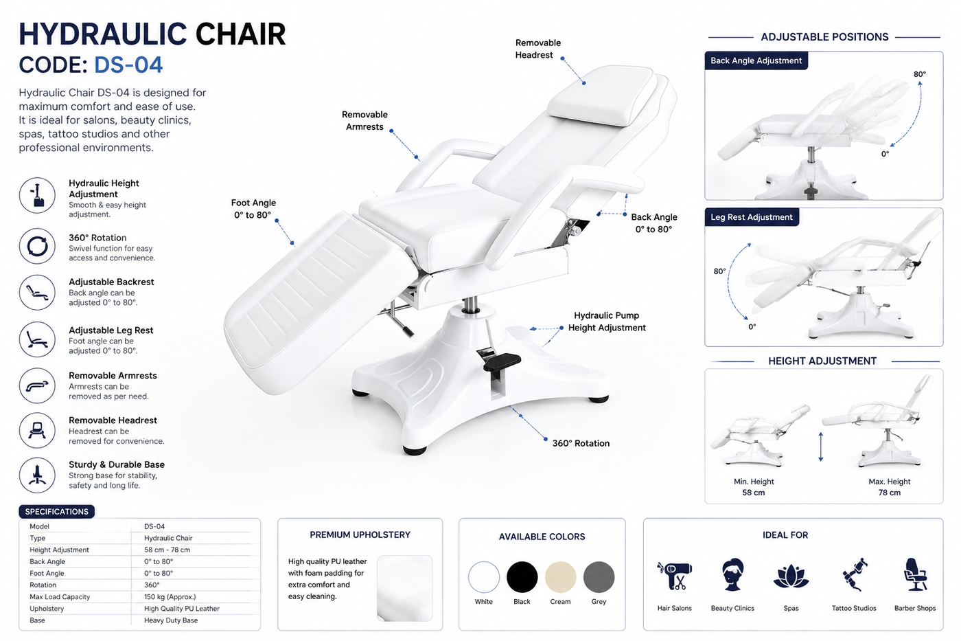 Hydraulic chair  (DS-04 )