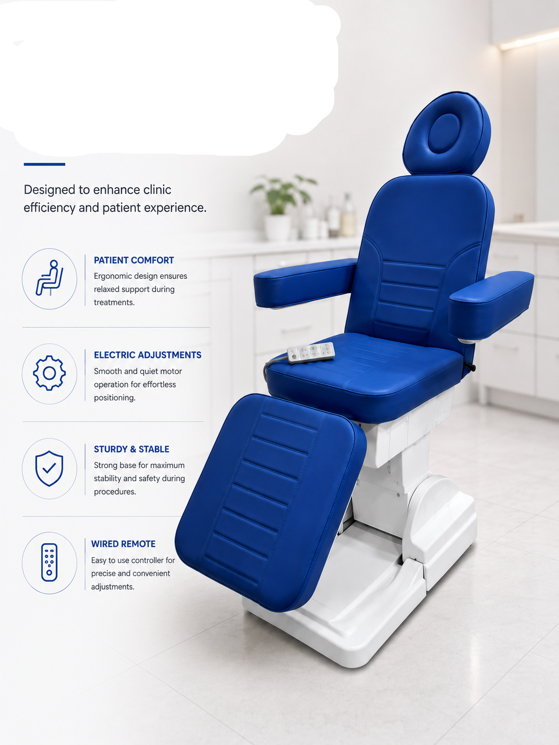 Professional Comfort for Dermatology & Aesthetic Clinics