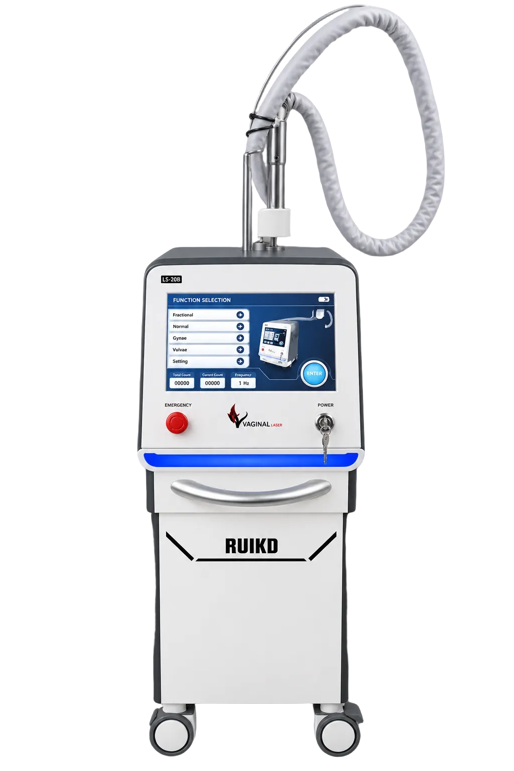 Q-Switch Nd:YAG Laser (1064+532nm, 1000mj, 10hz ) Ruikd Genelux