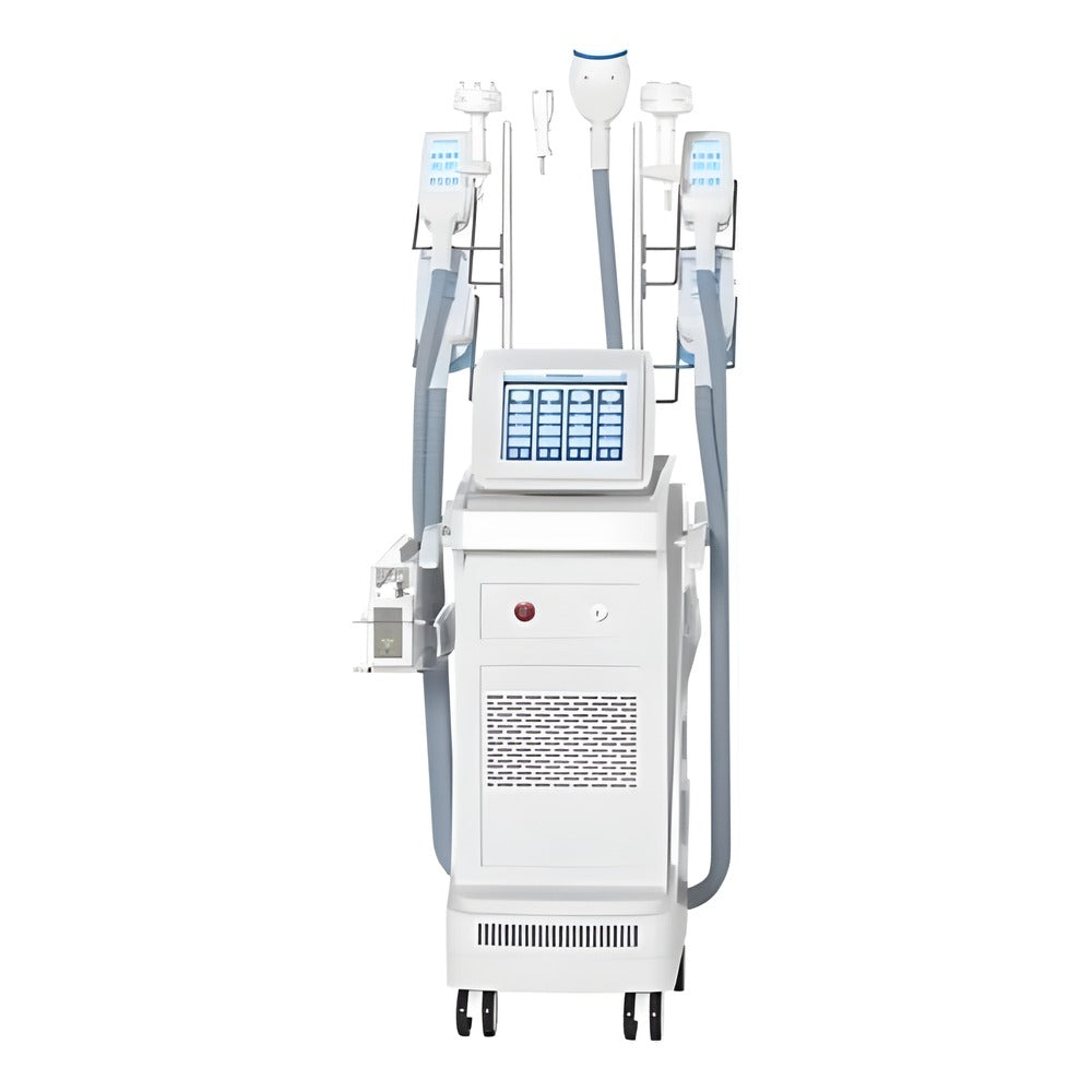Cryolipolysis Machine with Cavitation and RF, 4-5 Handles