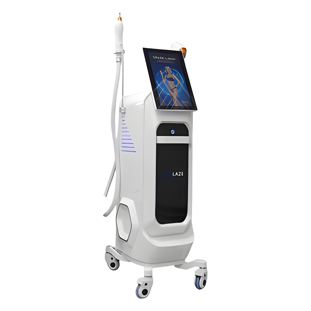 Vertical Diode Laser and Picosecond Machine, White with Side Handle